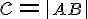  c=\left| \small AB \right| 
