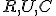 \small R, U, C