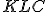  \small KLC 