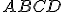  \small ABCD