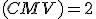 \small (CMV ) = 2