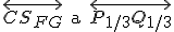 \small \overleftrightarrow{ CS_{FG}}\text{ a }\overleftrightarrow{ P_{1/3}Q_{1/3}}
