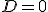 \small D = 0 