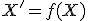 \small X'=f(X) 