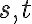 s,t