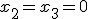 \small x_2=x_3=0 