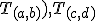 \small T_{(a,b)} ), T_{(c,d)} 