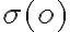  \sigma (o) 