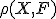 \small \rho(X, F) 