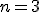 \small n=3 