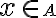  x \in \small A 