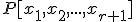 \small P[x_1,x_2, ..., x_{r+1}] 