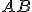 \small {AB} 