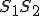  \small S_1S_2 