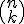 \small \binom{n}{k}