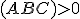 \small (ABC) > 0 