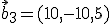  \small \vec b_3=(10,-10,5)