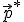 \small \vec p^*