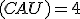 \small(CA U)=4
