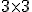 \small 3 \times 3