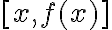  [x, f(x)] 