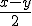  \small \frac{x-y}{2}