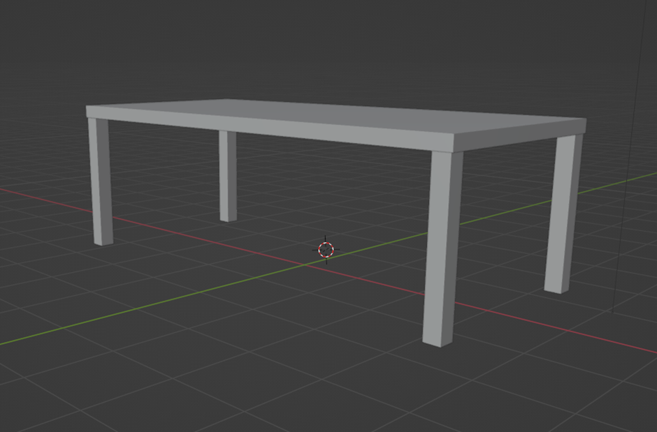 Blender - modeling - step by step - simple : Table | VirtualUMB